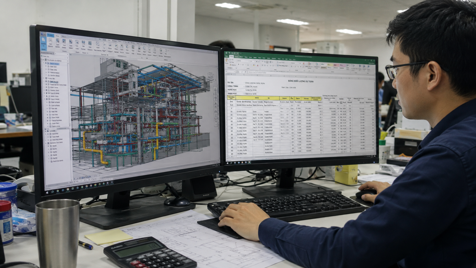 BIMモデルとExcel積算表の連携